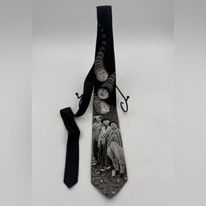 Vintage Ralph Marlin The 3 Stooges 1995 Neck Tie Curly Larry Moe Golfing Novelty